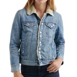 Lucky Brand sherpa lined jean jacket